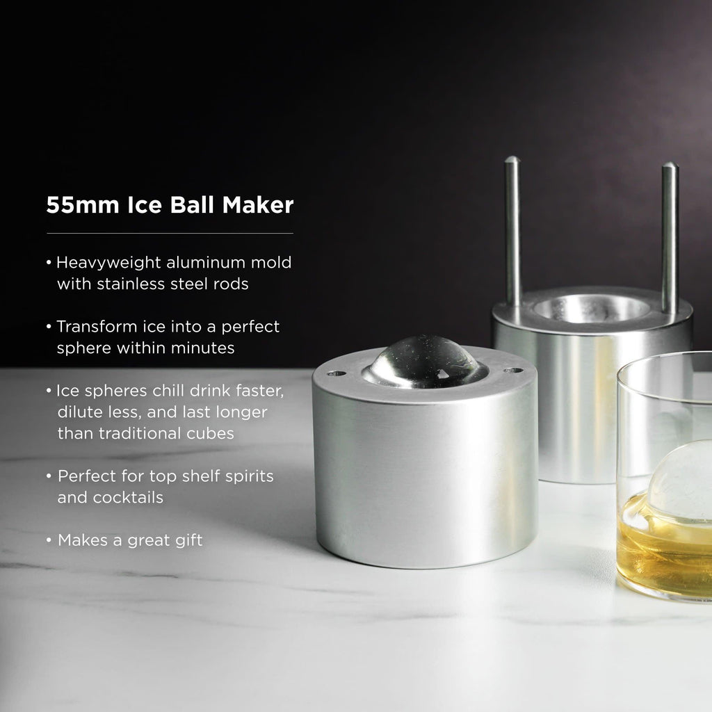 Glacier Rocks 55 mm Ice Sphere Press.