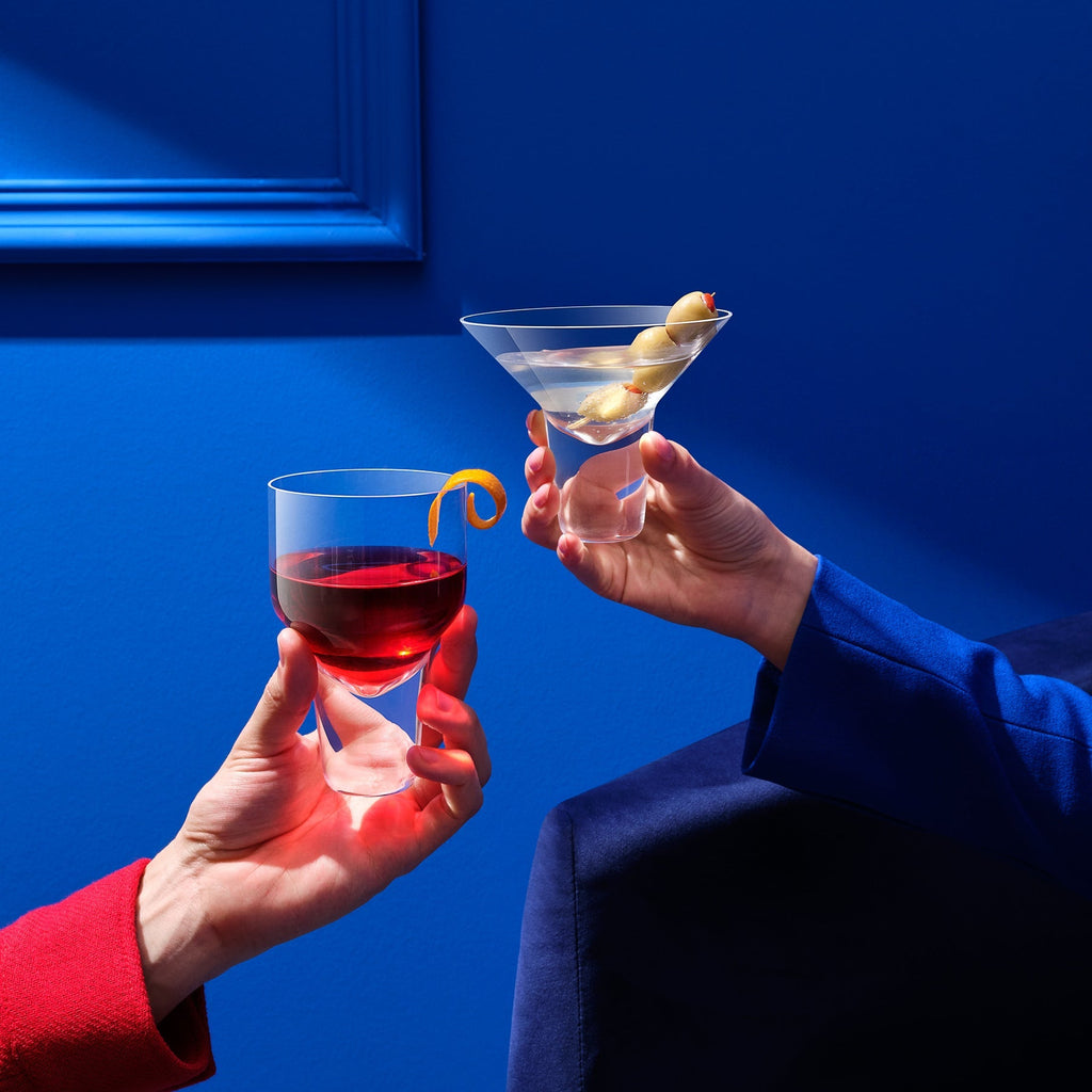 Gravity set of 2 Martini Cocktail Glasses.