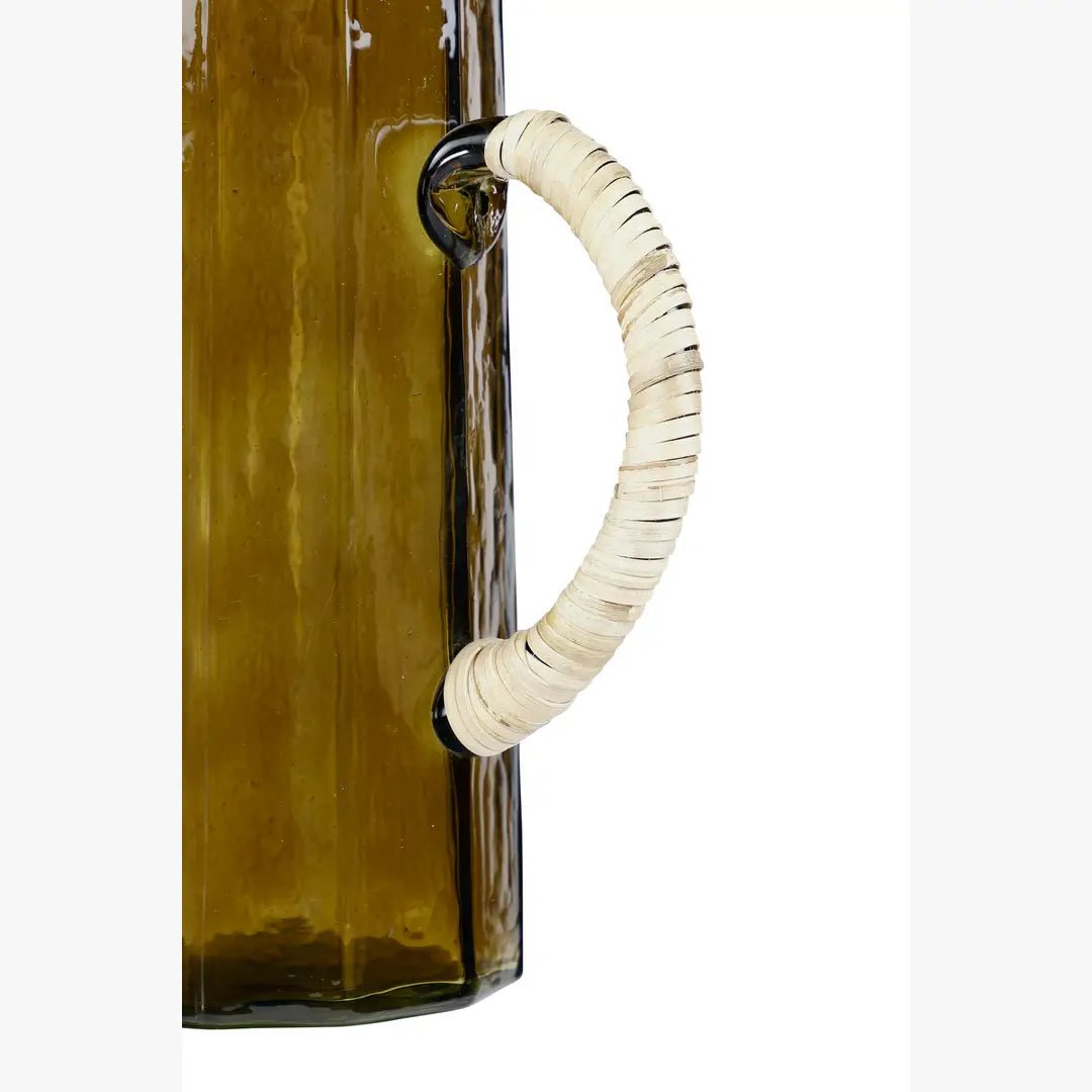 Hammered water pitcher, Brown- 6.25 x 9.5 Inches.