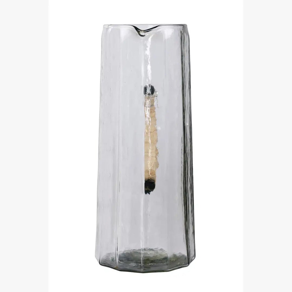 Hammered water pitcher, Natural -6.25 x 9.5 Inches.