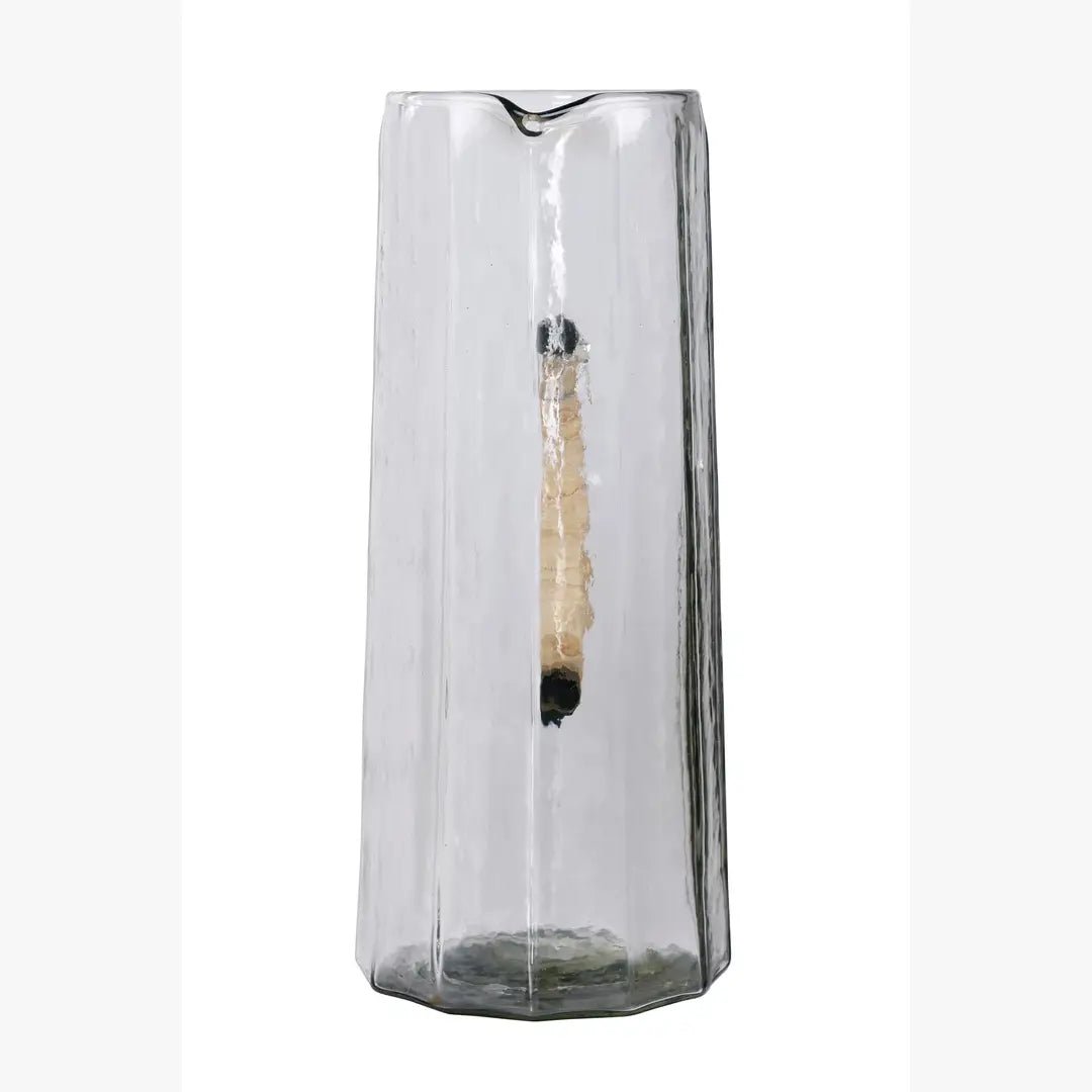 Hammered water pitcher, Natural -6.25 x 9.5 Inches.