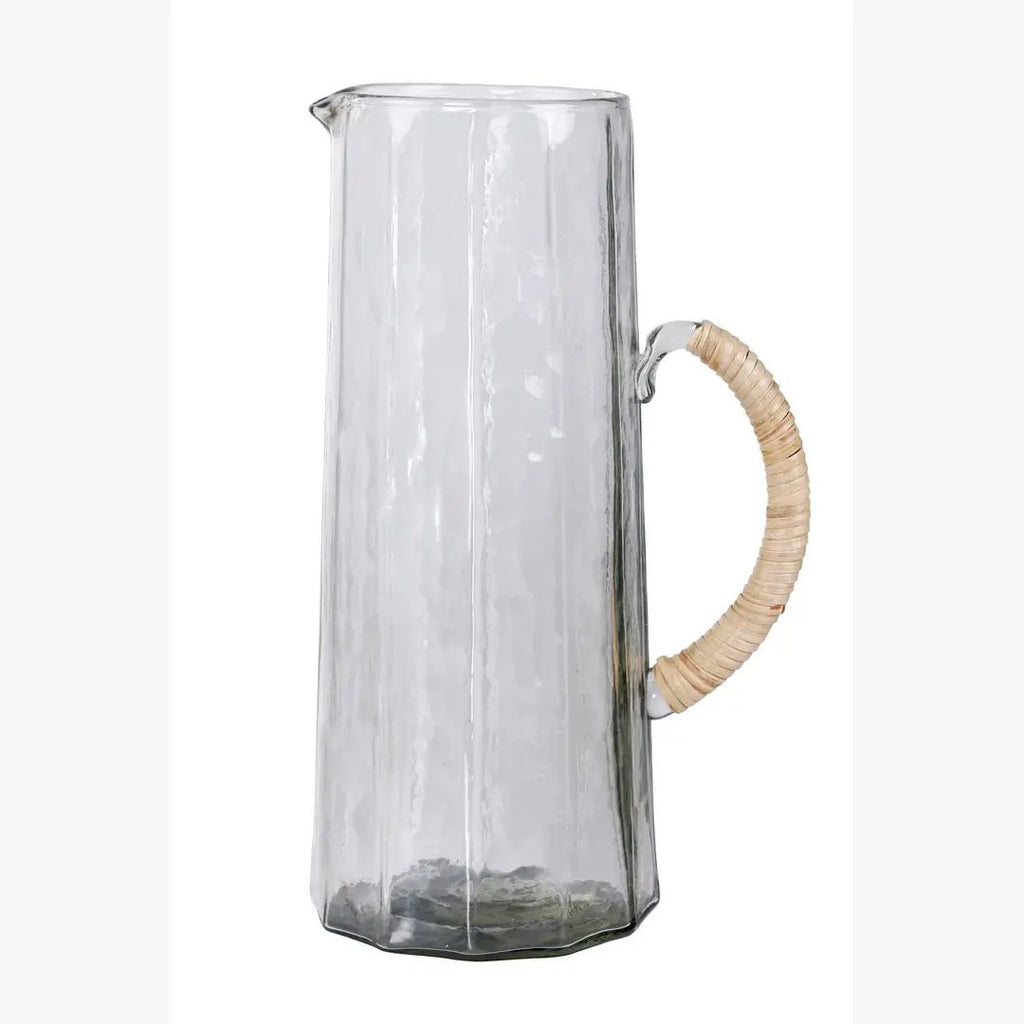 Hammered water pitcher, Natural -6.25 x 9.5 Inches.