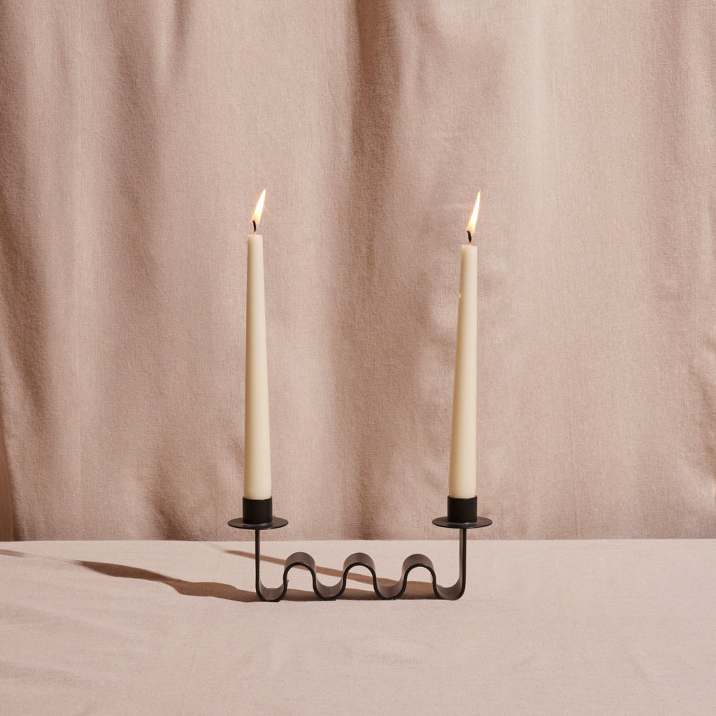 Helen Black Candle Holder by MESO.