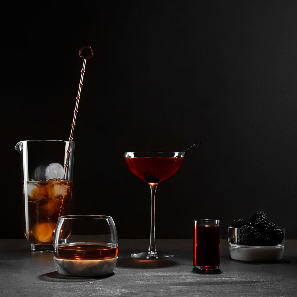 Hepburn Mixing Glass with Metal Stirrer.