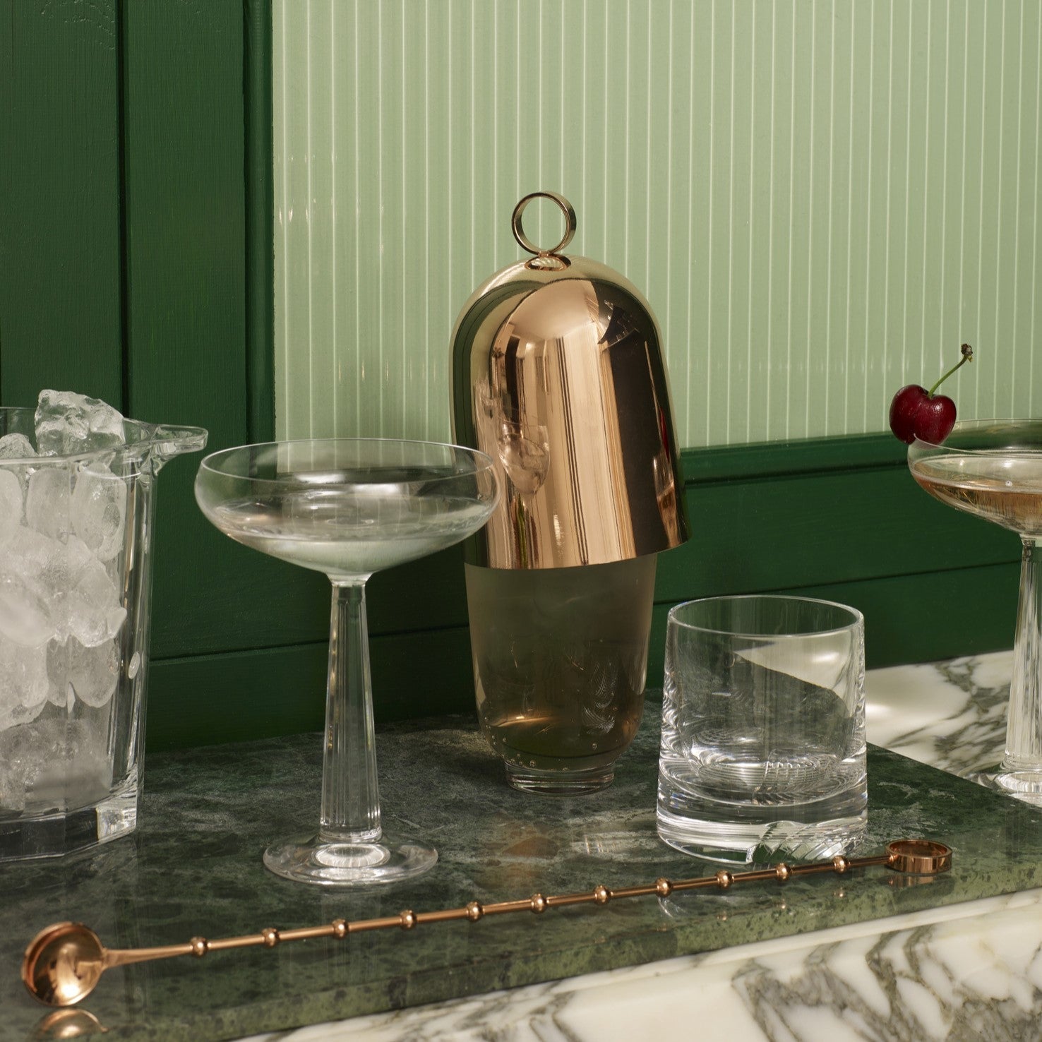 Hepburn Shaker with Metal Top.