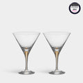 Intermezzo Gold Martini Glasses - Set of 2.