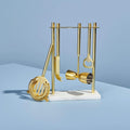 Luxe Gold & Marble Hanging Bar Tool Set  by be HOME.