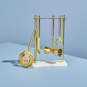 Luxe Gold & Marble Hanging Bar Tool Set  by be HOME.