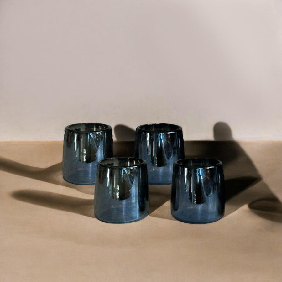 Mario Short Smoke Luster Glass (Set of 4) by MESO.