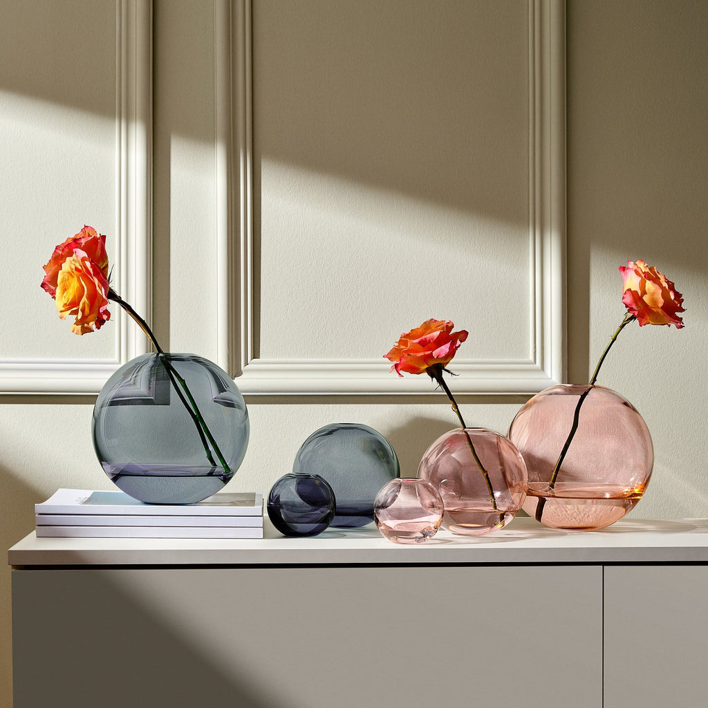 Mars Vase Large Steel Apricot.