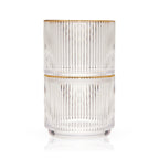 Meridian Crystal Lowball Tumblers Set of 2.