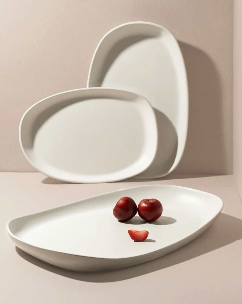 Mini Long Stoneware Serving Platter - Medium.