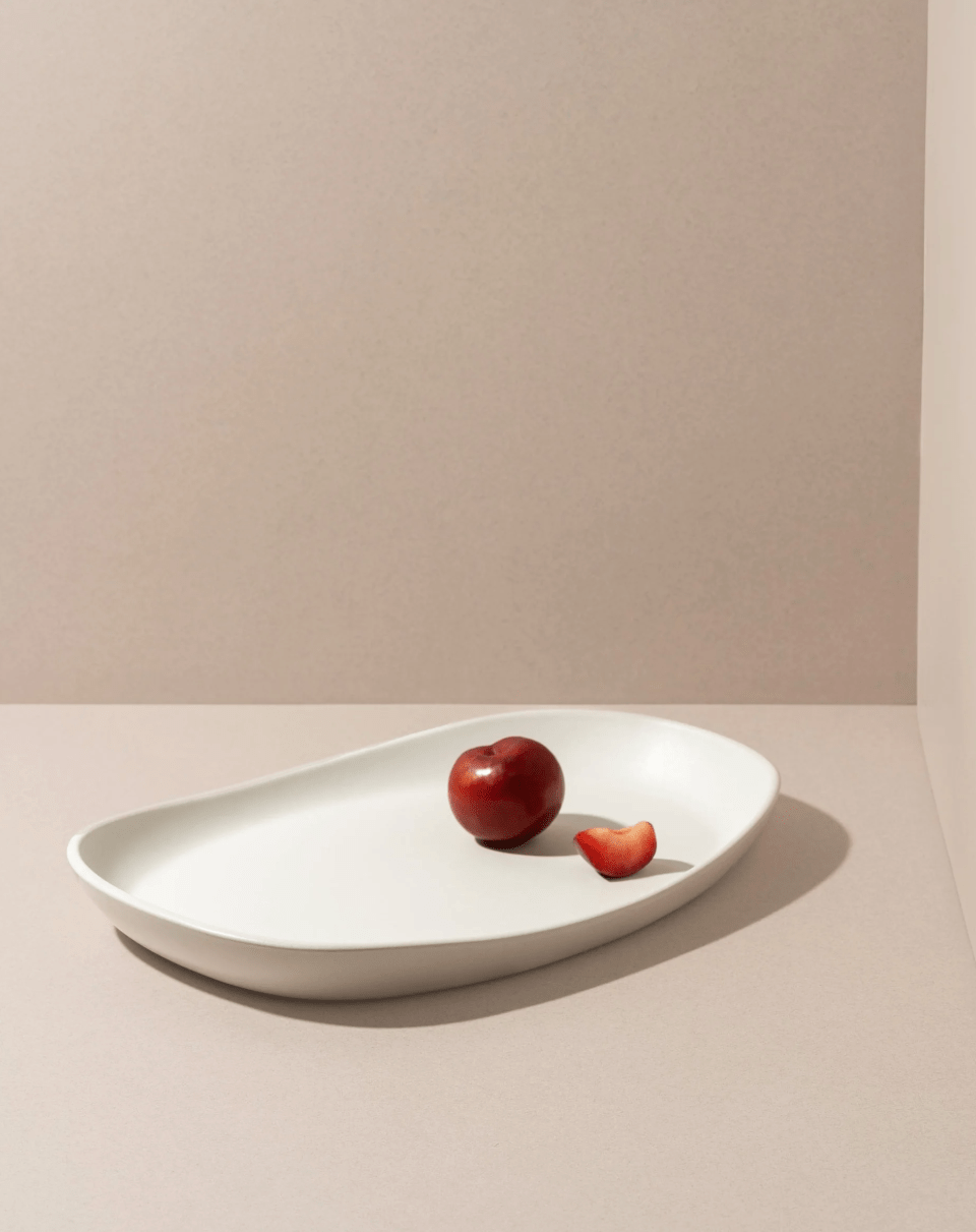 Mini Long Stoneware Serving Platter - Medium.