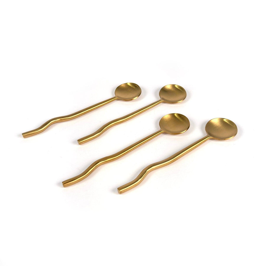 Nadia Spoon Brass (Set of 4) by MESO.