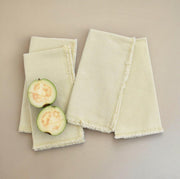 Natural Ivory Napkins (Set of 4) by CECILIADENADIE studio.