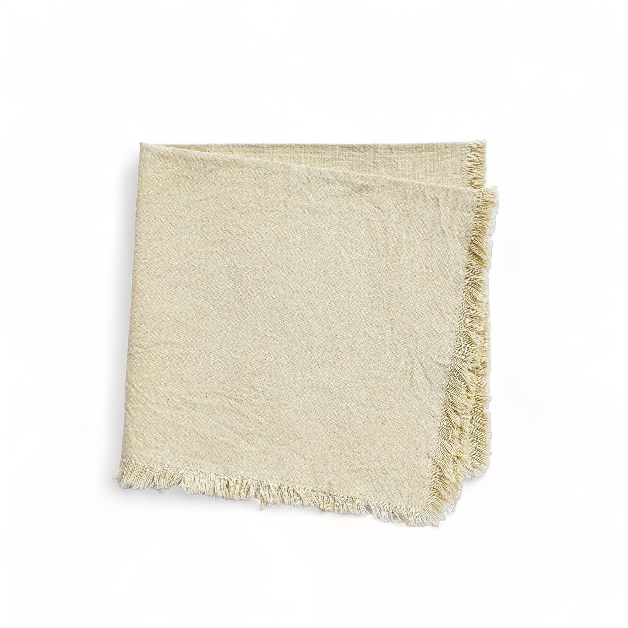 Natural Ivory Napkins (Set of 4) by CECILIADENADIE studio.