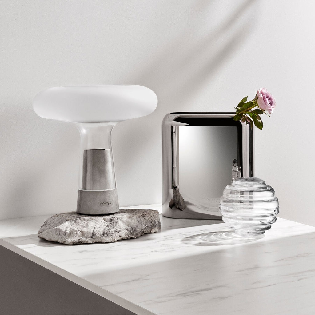 Orion Lamp with Glass Top.