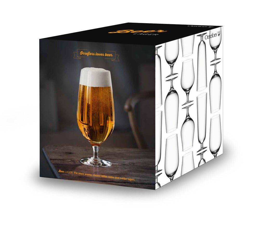 Orrefors - Beer Lager Glasses 4-pack.