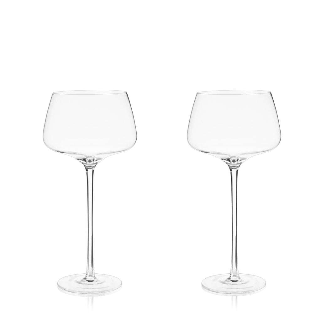 Raye Angled Crystal Amaro Spritz Glasses Set of 2.