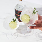 Raye Angled Crystal Gin & Tonic Glasses Set of 4.