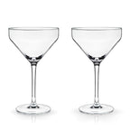 Raye Angled Crystal Martini Glasses Set of 2.