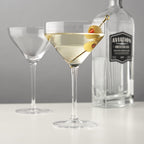 Raye Angled Crystal Martini Glasses Set of 2.