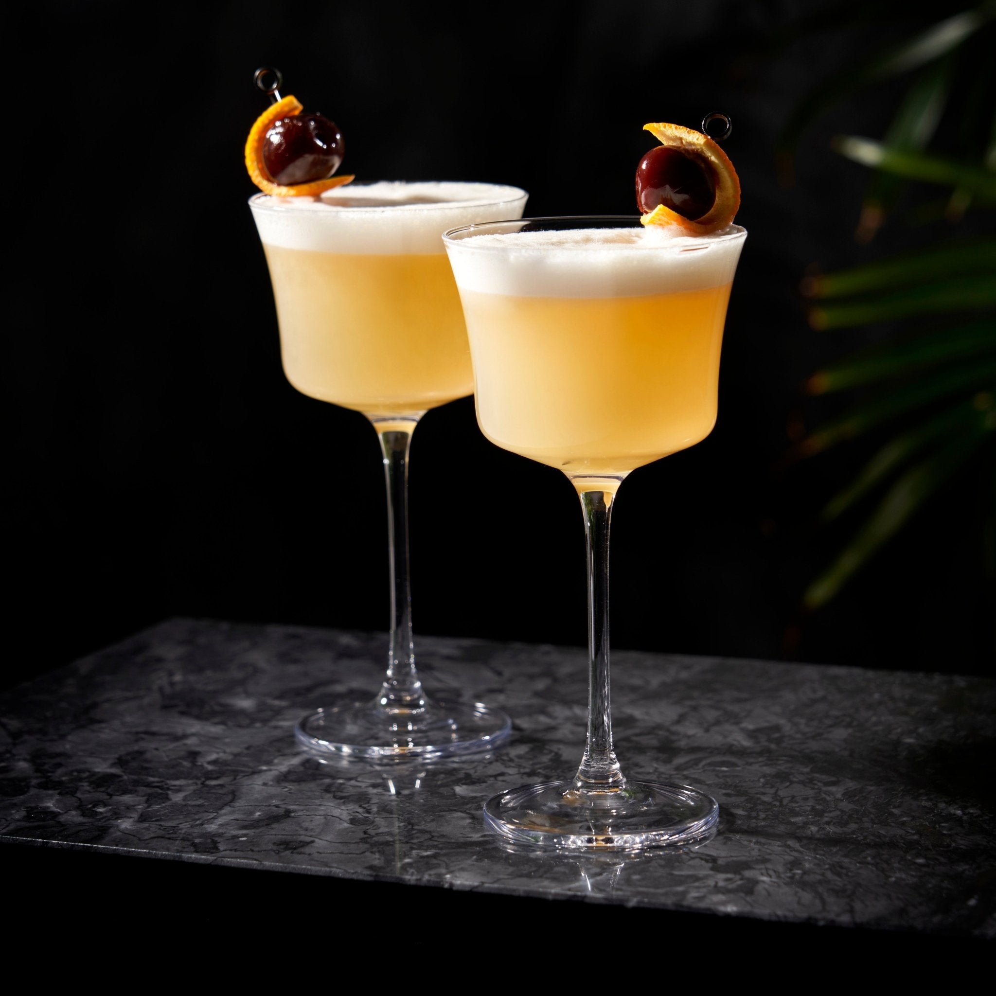 Raye Angled Crystal Sour Glasses Set of 2.