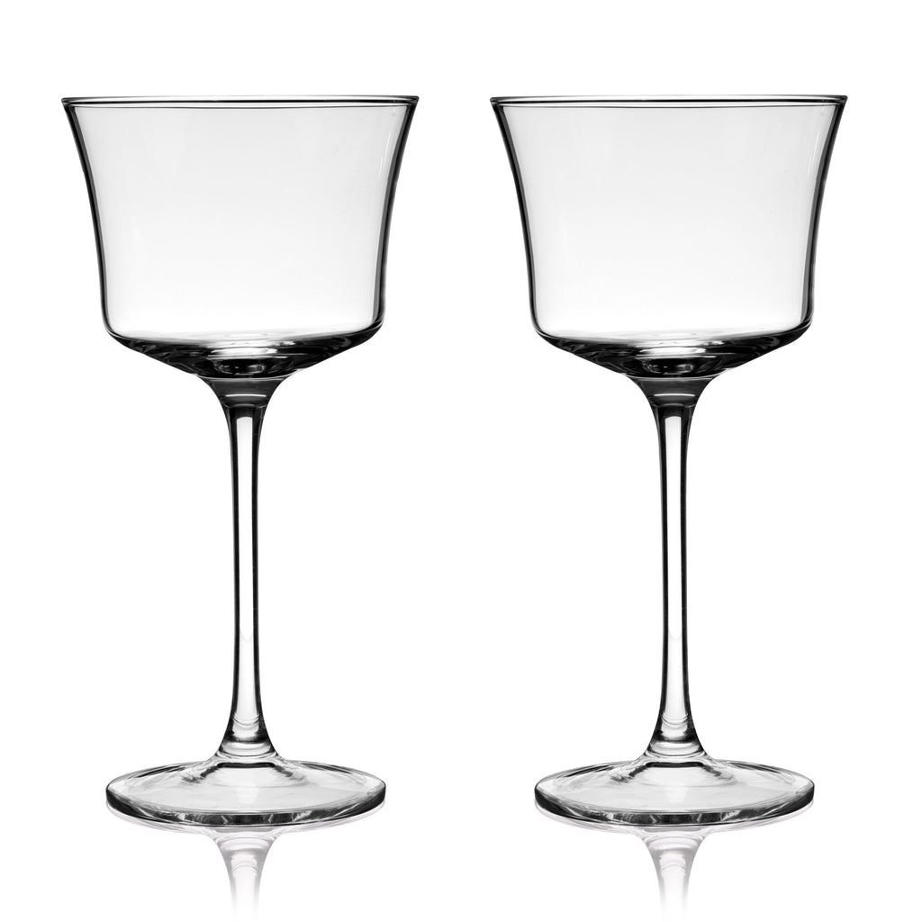 Raye Angled Crystal Sour Glasses Set of 2.