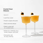 Raye Angled Crystal Sour Glasses Set of 2.