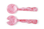 Resin Salad Server- Pink (Set of 2), 12.40 x 3.93 Inches.