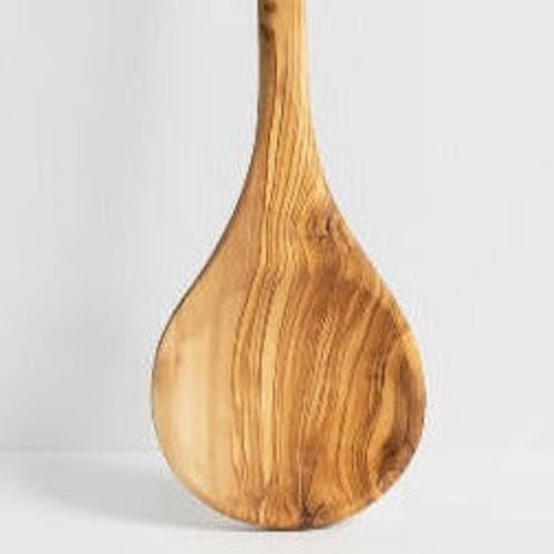 Round Olive Wood Cooking Spoon.