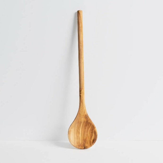 Round Olive Wood Cooking Spoon.