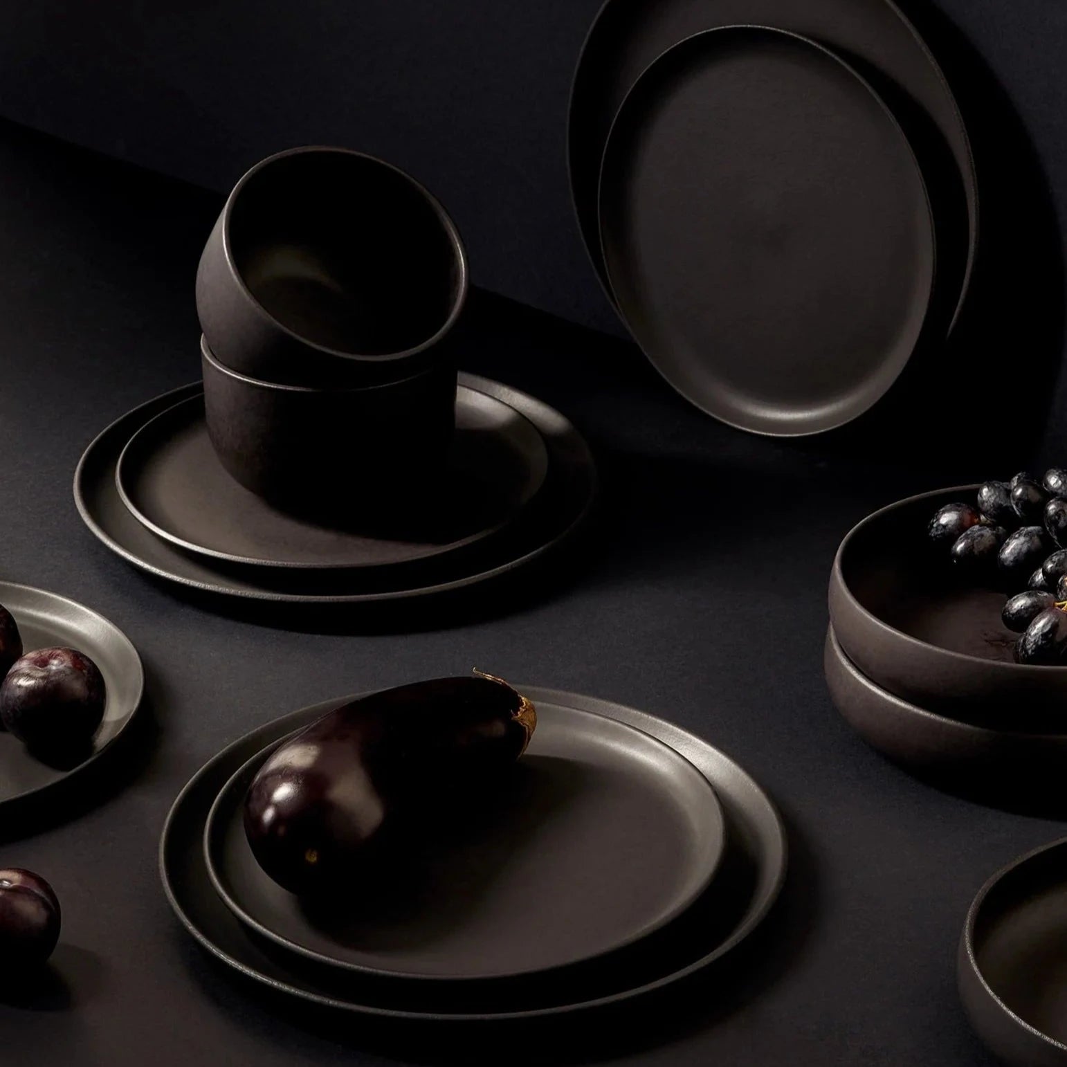 S/4 Tunisian Bowl- Matte Black.