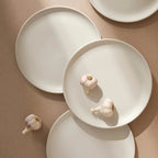 S/4 Tunisian Dinner Plate - Matte White.