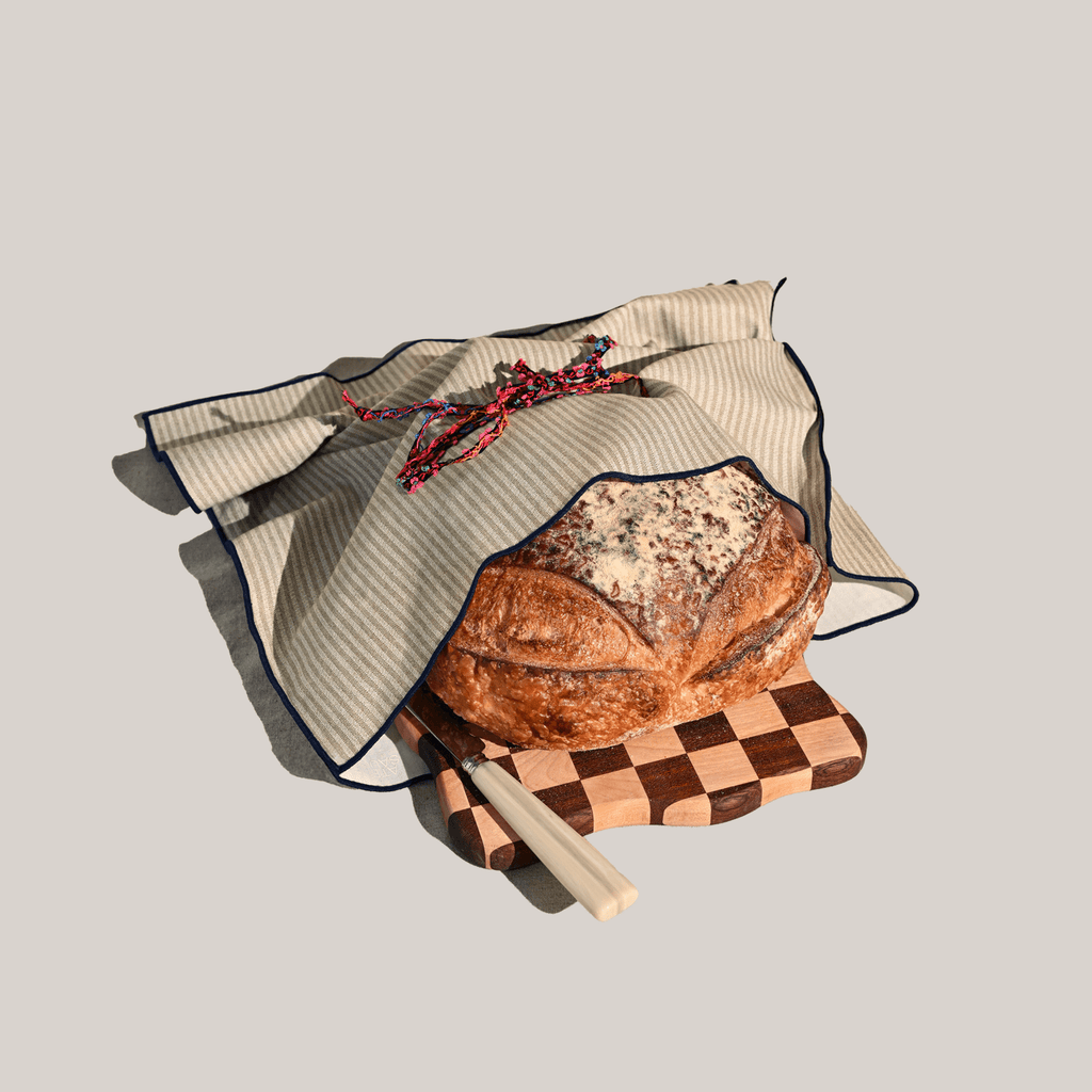 Sandbar Stripe Bread Bag / Challah Cover.