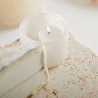 Santo Alabaster Footed Bowls - Set of 2.