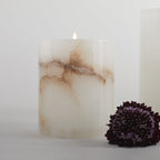 Santo Alabaster Short Votive.