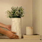 Santo Alabaster Tall Vase.