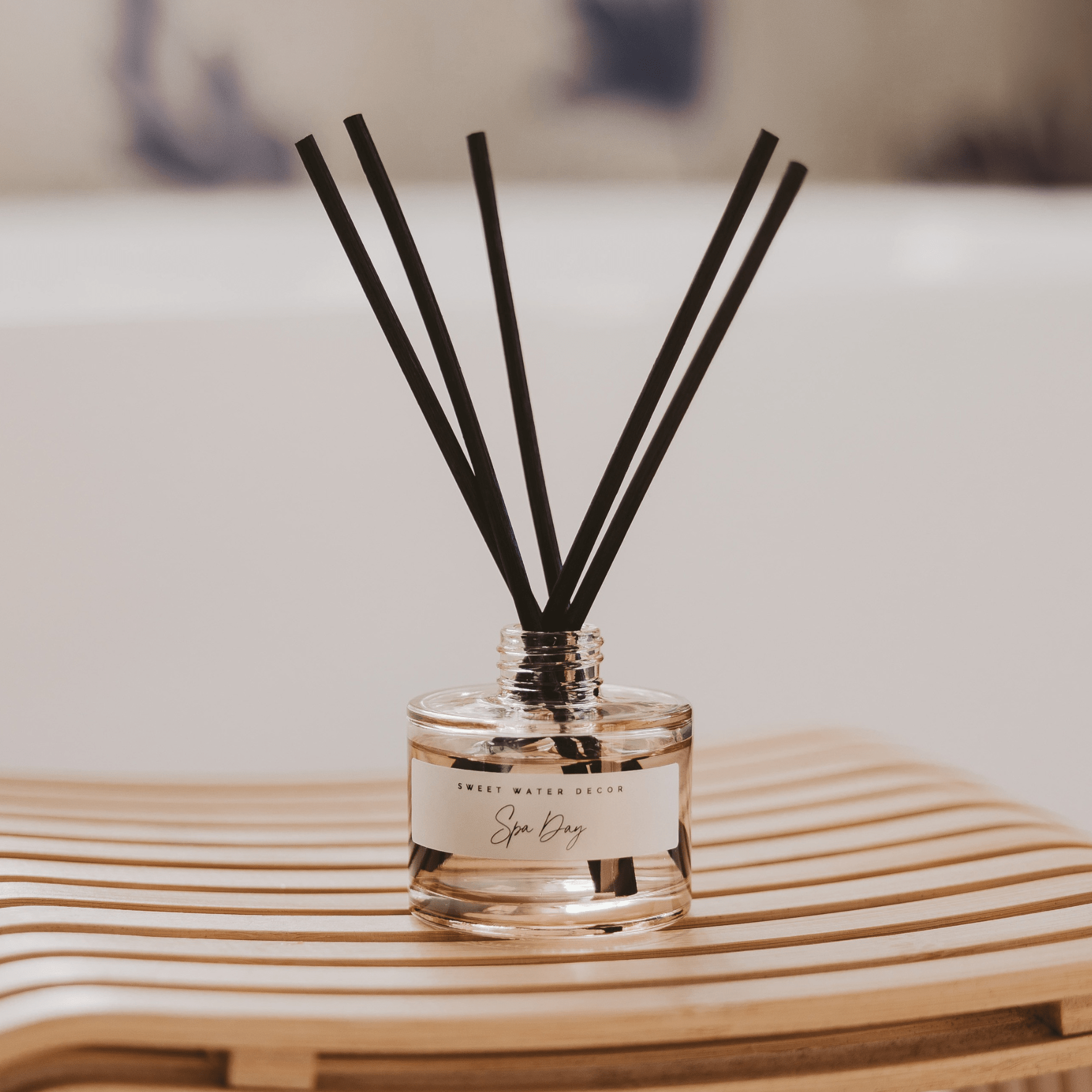 Spa Day Tinted Glass Jar Reed Diffuser.
