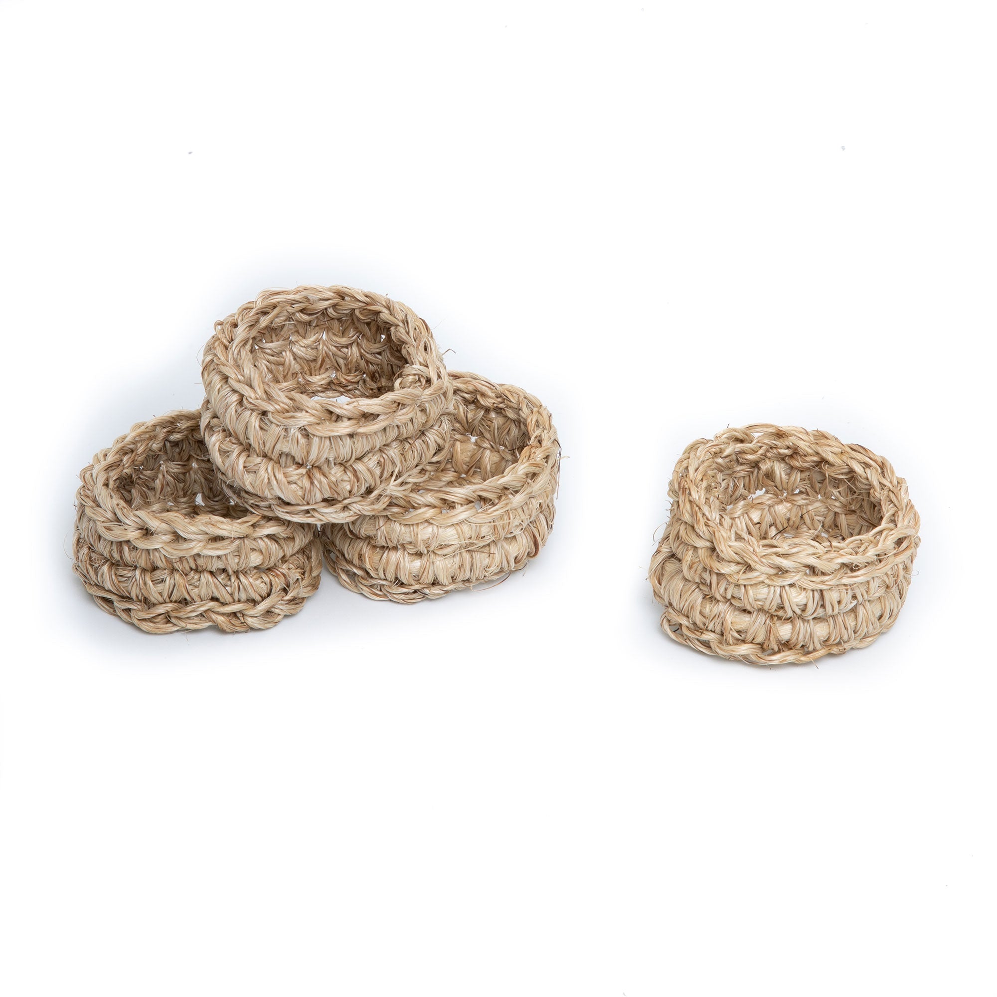 Spiral Napkin Rings - set of 4.