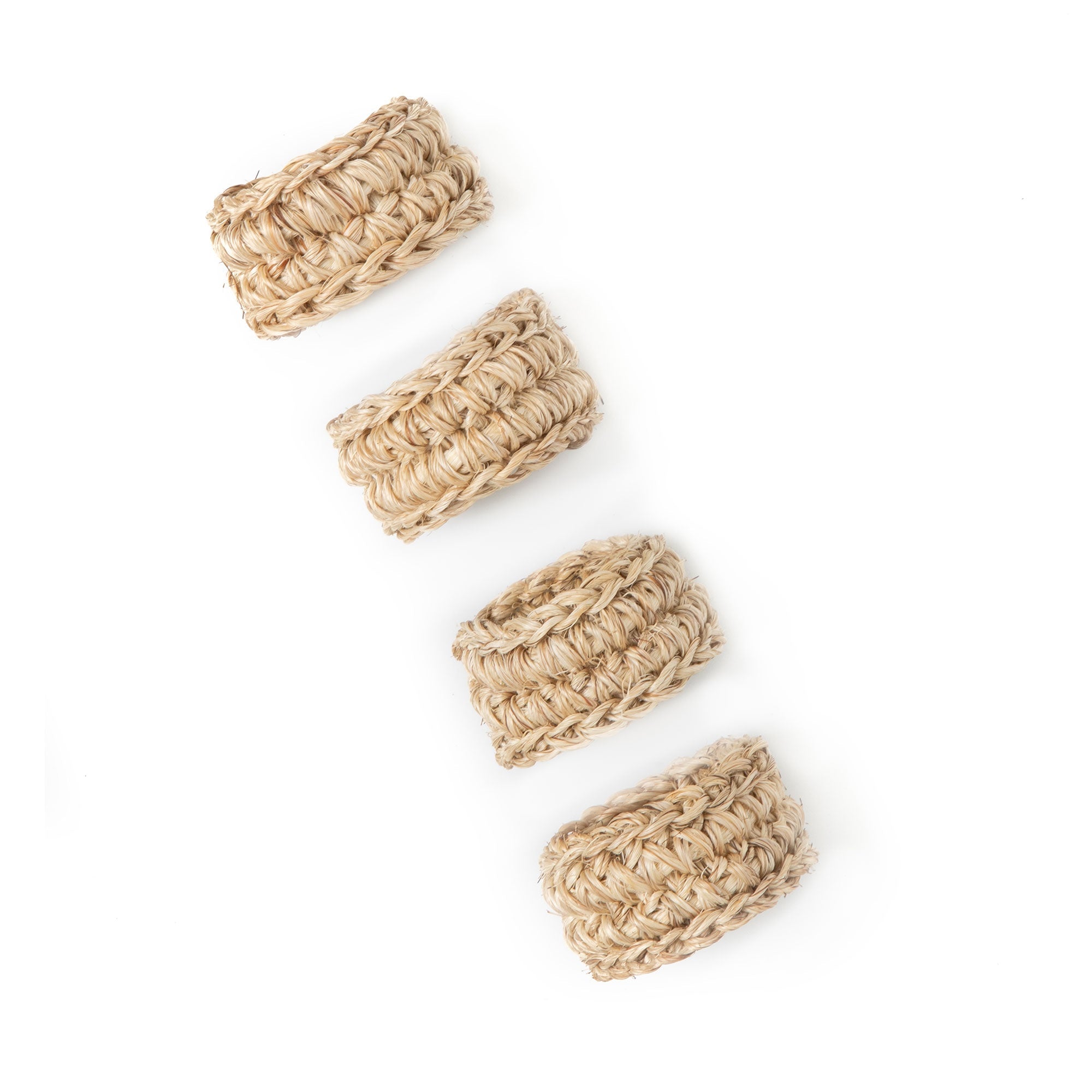 Spiral Napkin Rings - set of 4.