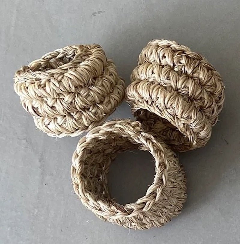 Spiral Napkin Rings - set of 4.