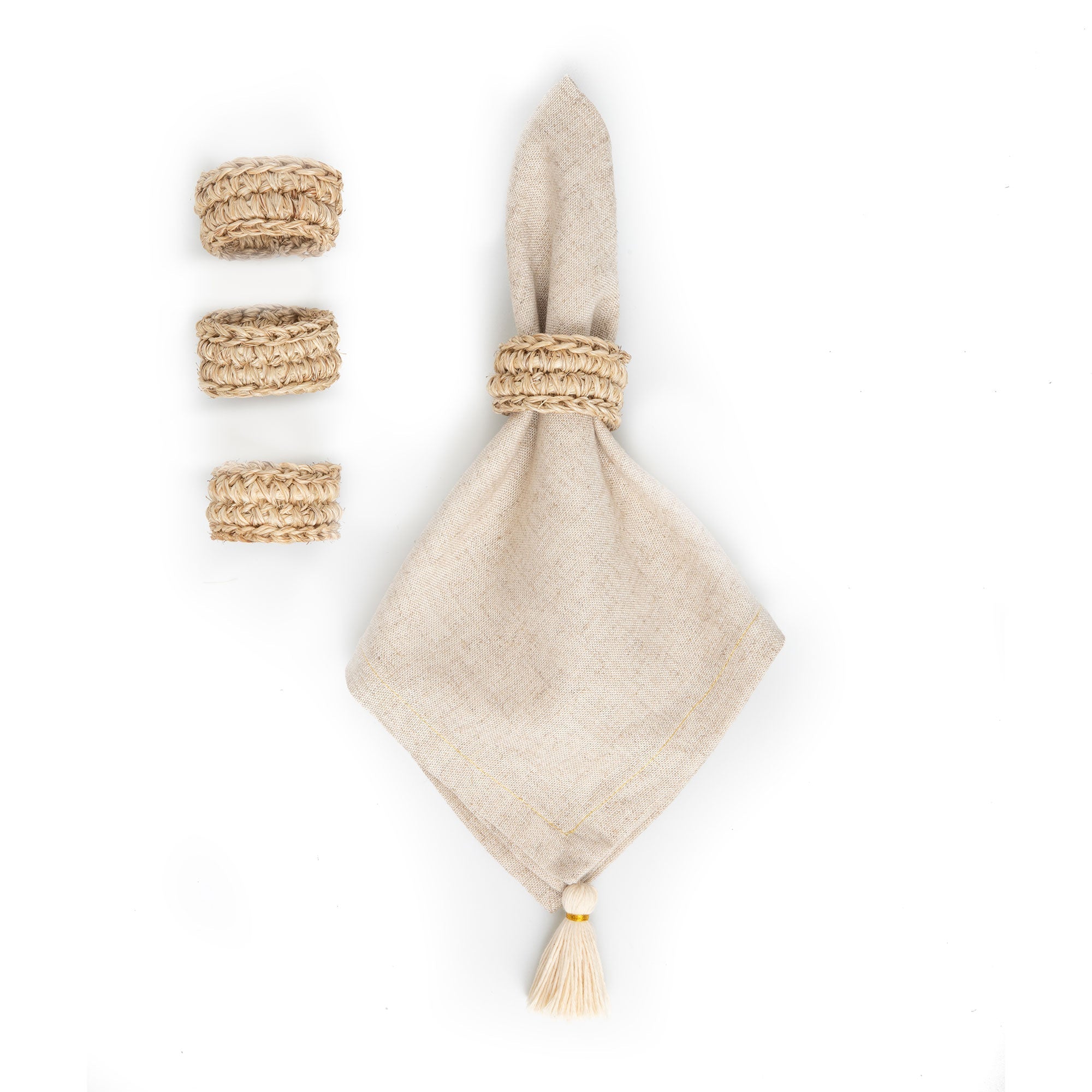 Spiral Napkin Rings - set of 4.