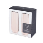 Stainless Steel Stemless Champagne Flutes in Copper Set of 2.