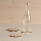 Stinson Antique Brass Coasters - Set of 6.