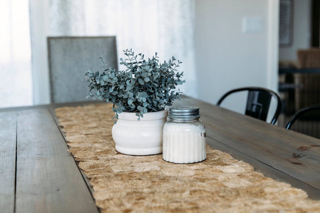 Handmade Wild Silk Table Runner - Ceranchia Dense