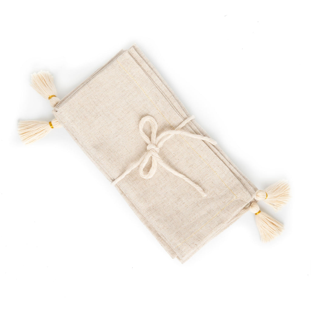 Tassels Napkin - set of 4.