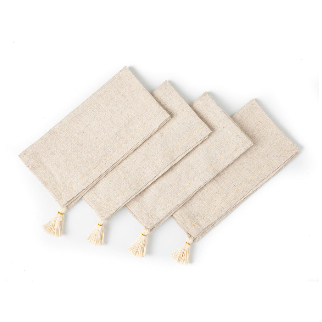 Tassels Napkin - set of 4.