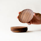 Teak Coasters - set of 4.
