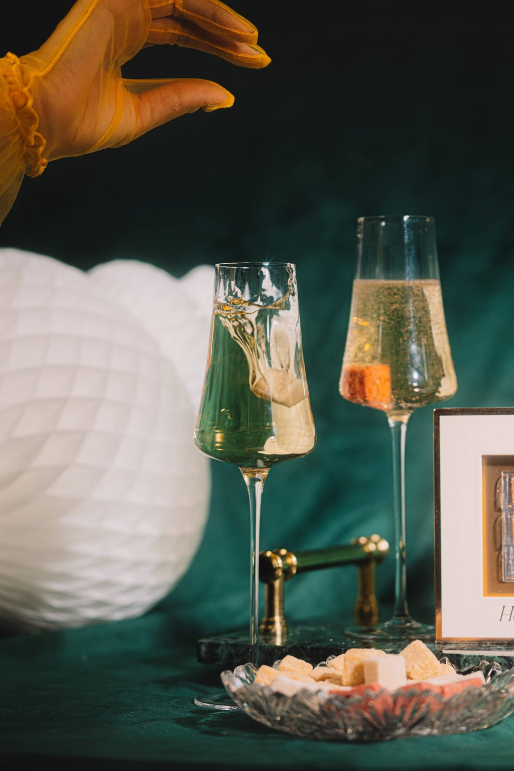 TEASPRESSA | LUXE Mixer Cube - Holiday Champagne Mimosa Mixer Trio (Cranberry & Spiced).